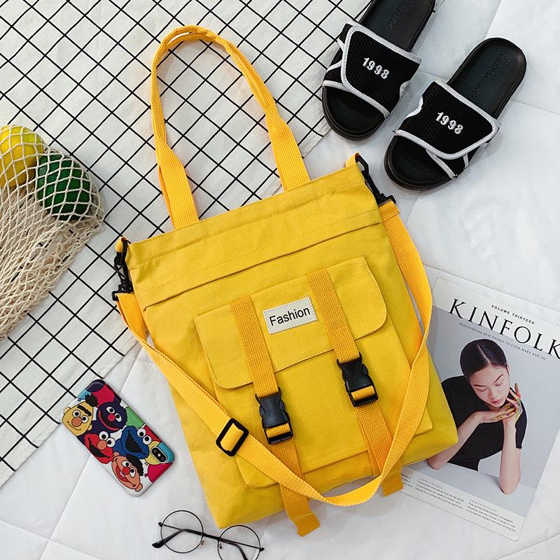Модная стильная сумка через плечо большой емкости Harajuku Mori Canvas Bag женская повседневная простая универсальная сумка-мессенджер