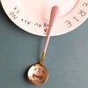Ретро милый мультфильм многофункциональный совок ложка школьные подарки нержавеющая сталь домашняя лопата ложка креативный утолщение прекрасный десерт торт аксессуары