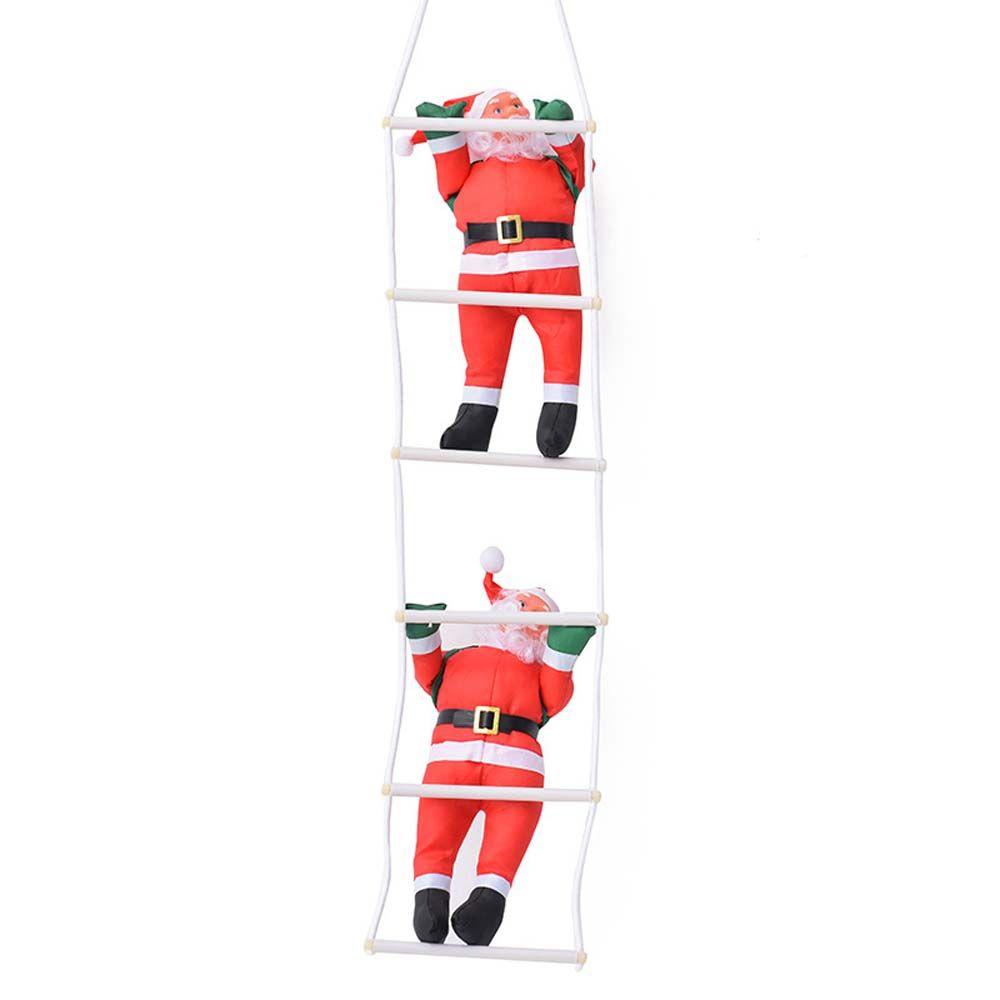 Creative Xmas Climb Ladder New Year Santa Claus Hanging Ornament Christmas Decoration Kid Gifts