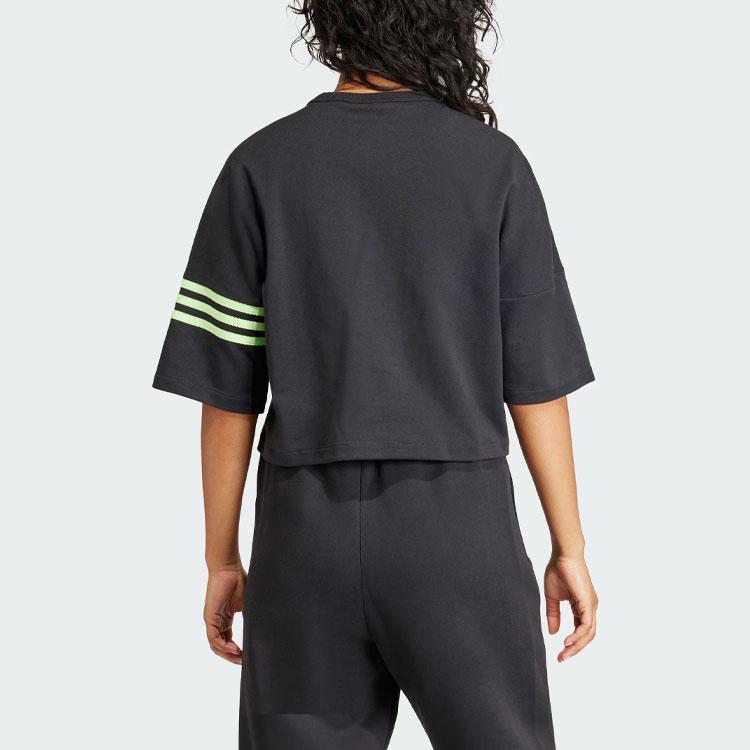 adidas Женская футболка Originals Neuclassics Черный/Зеленый IU2499
