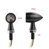 Motorcycle LED Turn Signal Black Motorcycle Bullet Lights Mini Turn Signals LED 8mm 12V Universal Led Motorcycle Indicator Lamps