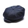 MILLIONAIRE HAT Rugged Fabric Newsboy Cap [NAVY]
