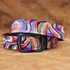 Original, Real Cowhide Retro Rainbow Color Graffiti Printed Belt, Personalized Retro Belt American Japanese And Korean Style