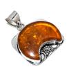 Подвеска ручной работы из стерлингового серебра 925 пробы с натуральным балтийским янтарем 1,54 дюйма y6C26