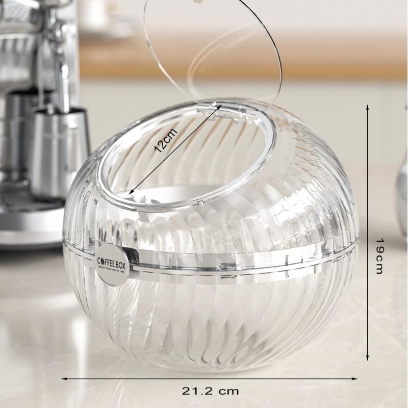 Большой органайзер для кофейных капсул Nespresso, держатель для капсул Dolce Gusto на 60 чашек, корзина для хранения с крышкой, кофейные аксессуары