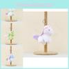 Charming Soft And Colorful Unicorn Plush Backpack Keychain Stuffed Animal