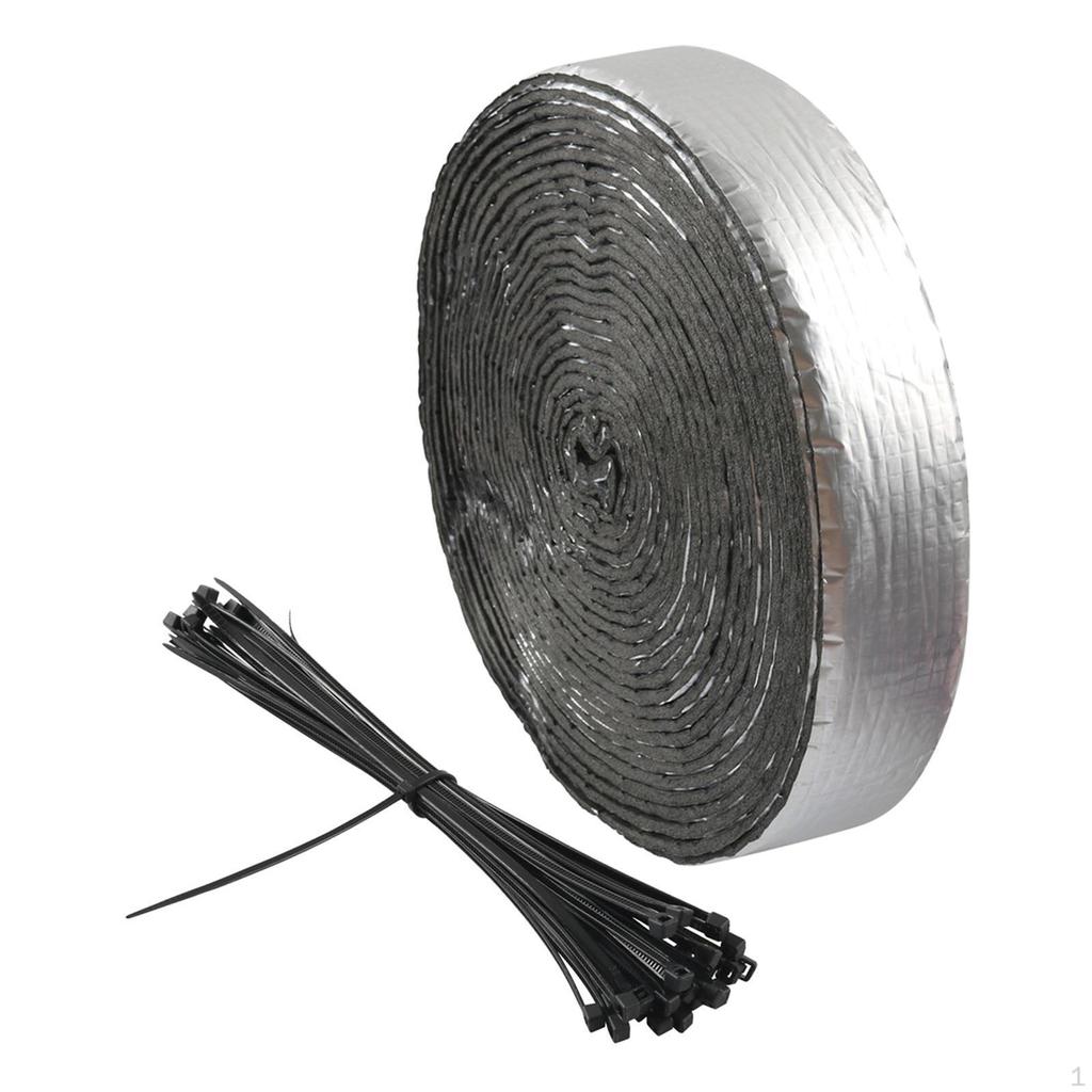 Pipe Wrap Insulation 10MX4.8cm Freeze Protection Foil Self Adhesion Tape for Outdoor