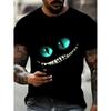 Мужская летняя футболка большого размера с графикой монстра, модная привлекательная футболка, круглый вырез, полиэстер - машинная стирка, БОЛЬШОЙ РАЗМЕР
