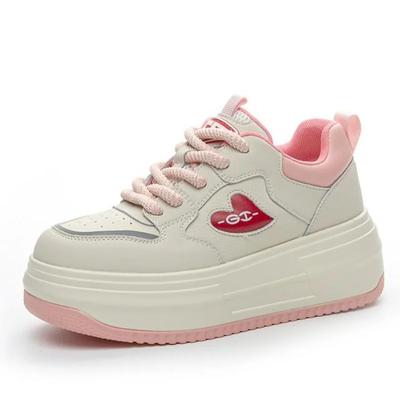 Модные 6,5 см натуральная кожа массивные кроссовки на плоской подошве ботильоны новые весна осень женские вулканизированные удобные весенние ботильоны смешанных цветов обувь