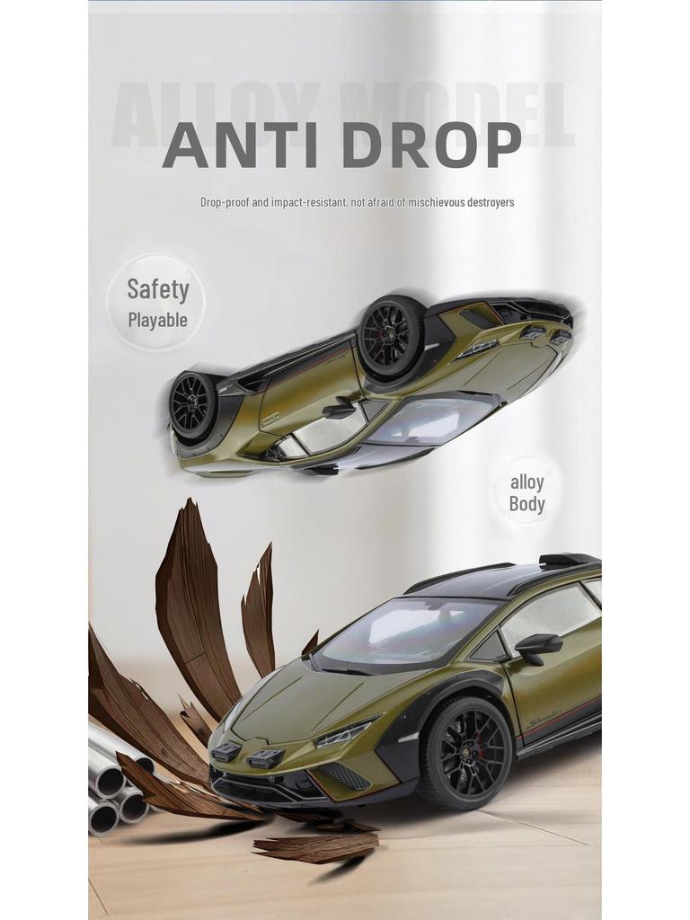 1:18 Alloy Series Lamborghini Bull Sound Light Model Car Toy