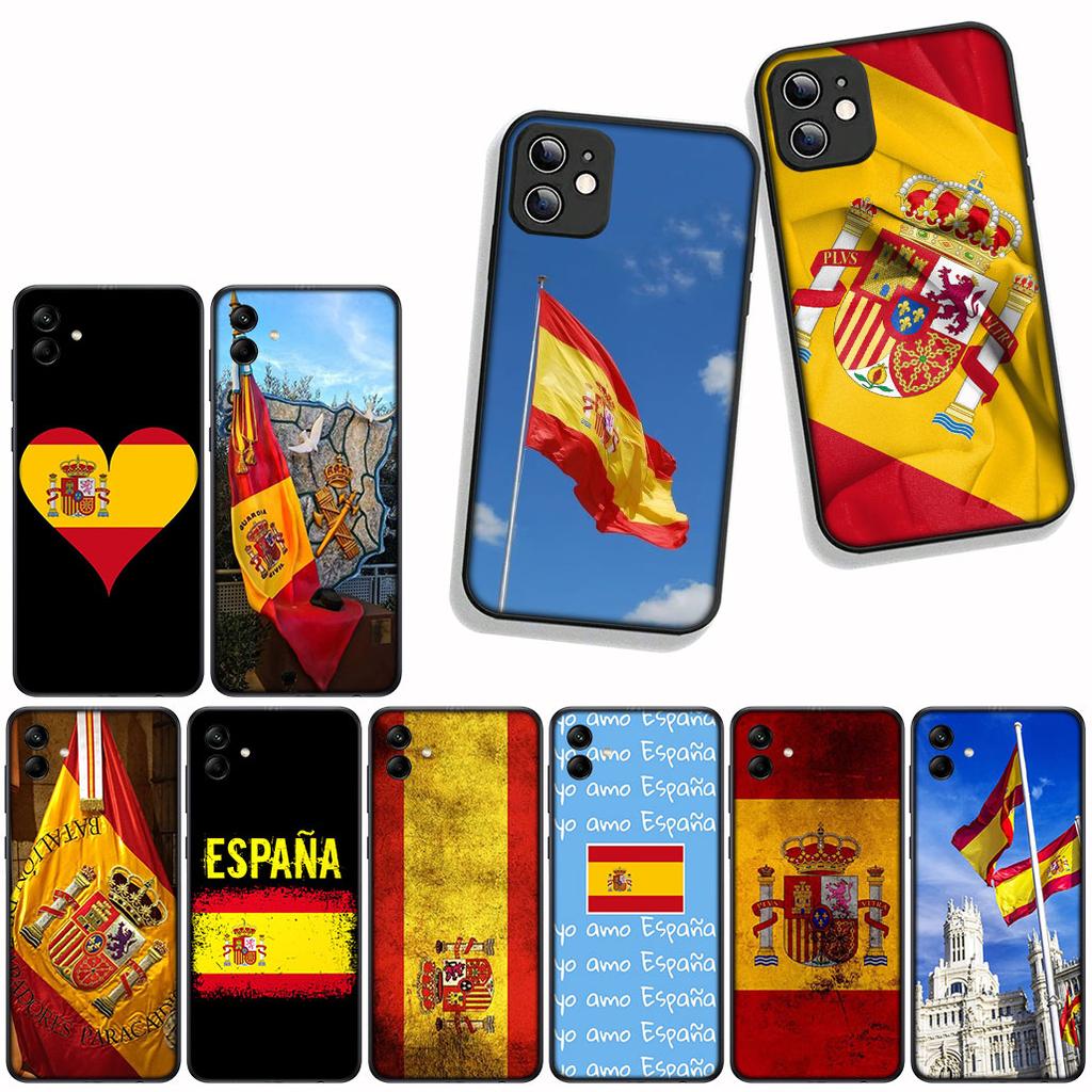 Чехол для Samsung Galaxy A55 A56 A25 A36 A54 S8 S9 S21 S20 FE A53 A13 A12 A14 A33 A70 A71 A51 A21S Чехол Флаг Испании Желтый Красный
