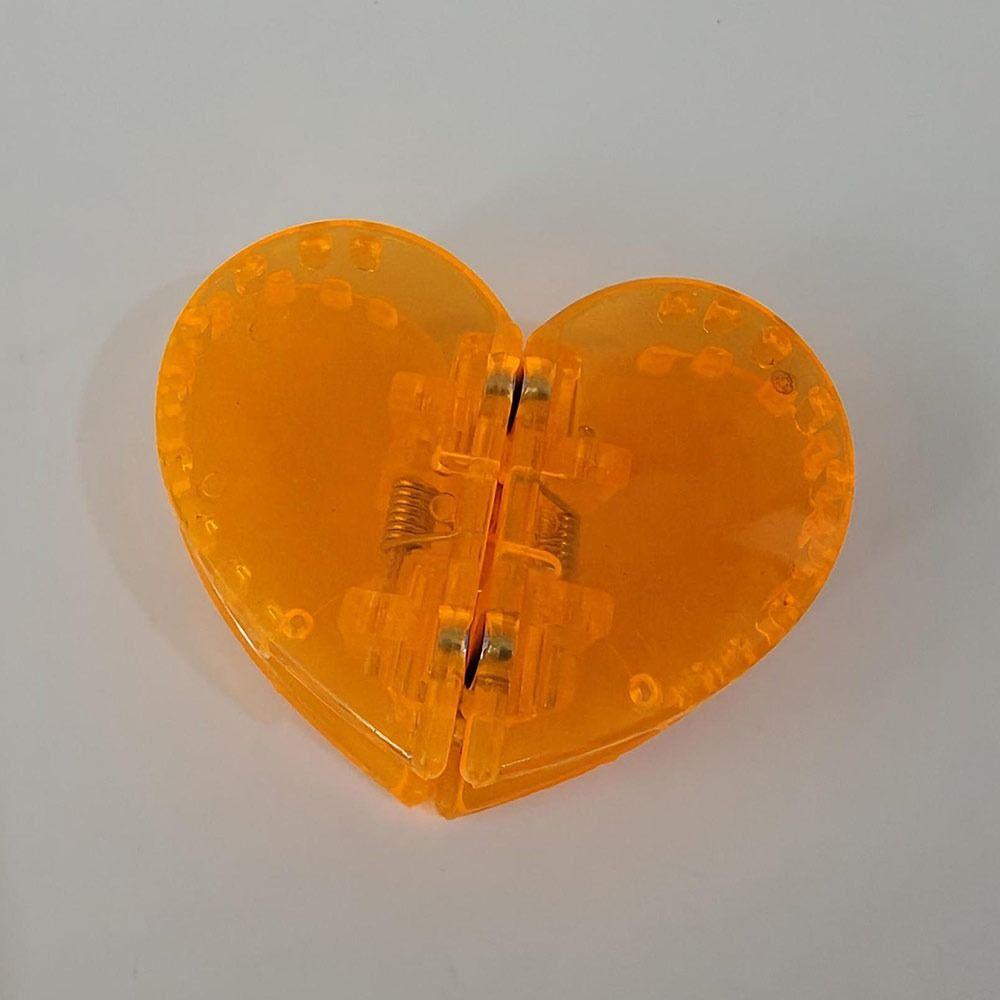 Heart-shaped Flat Magnetic Hairs Clip Non-Slip Styling Clips Women Hair Styling Tool