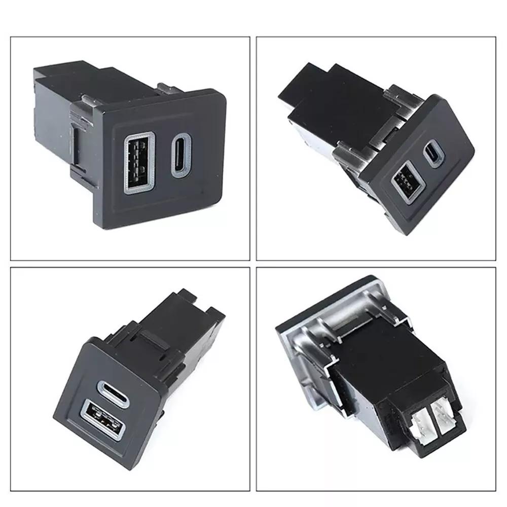 Автомобильное зарядное устройство USB адаптер розетка для VW Multivan T5 2003-15 Dual USB Type C PD+QC3.0 автомобильное зарядное устройство телефон зарядка адаптер питания розетка
