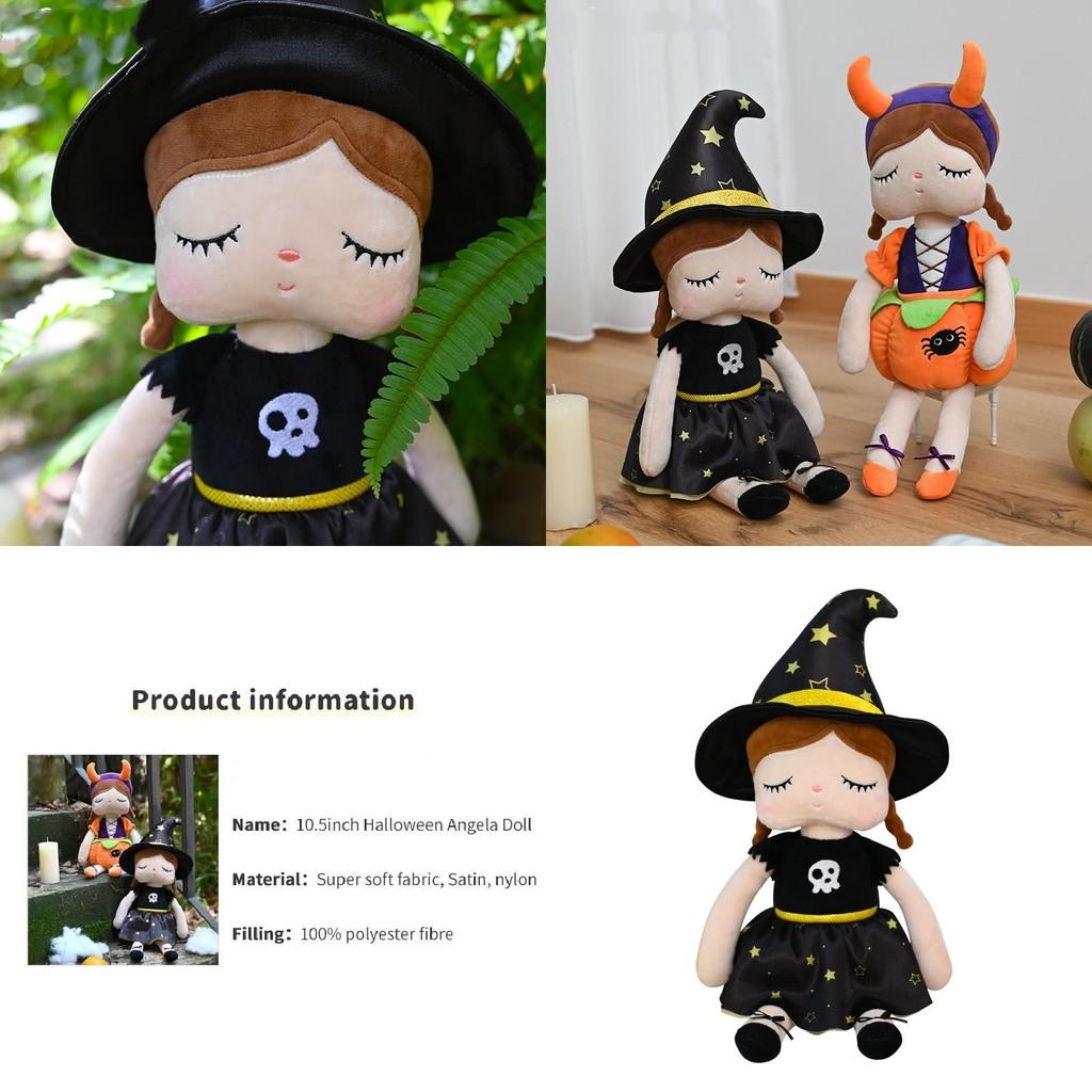 Adorable Angela Witch And Pumpkin Plush Toys For Halloween