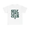 Футболка с ретро-графикой Self Love Club, унисекс, хлопковая - Новый подарок - Футболка