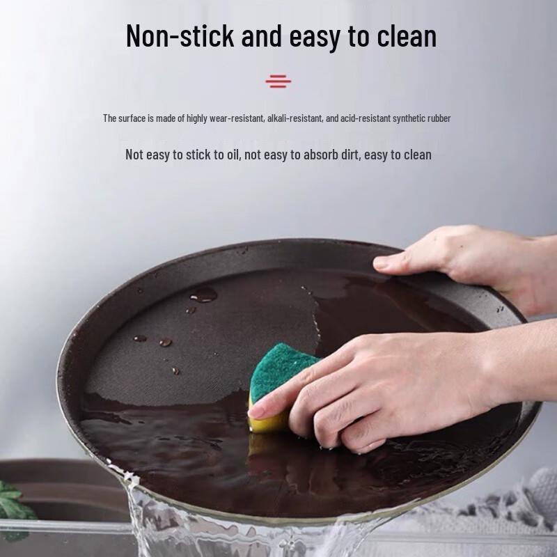 SPSR Non-Slip Plastic Serving Trays