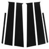 6PCS Door Window Pillar Trim Gloss Black Door Pillar Molding Cover Replacement for Almera Sunny