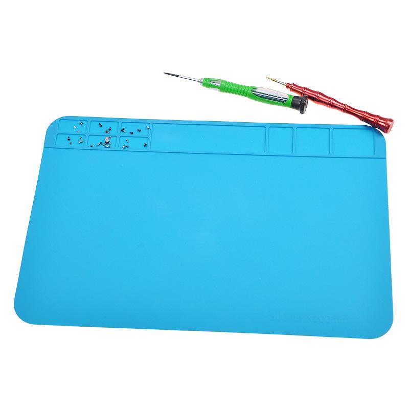 Теплоизоляционный рабочий коврик ESD, паяльная станция, утюг, коврик для ремонта телефона, компьютера, магнитный термостойкий изоляционный коврик, платформа