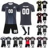 Personalised Shirts Kit Mens Girls With Name Number Custom Football Jerseys For Boys Training Suit