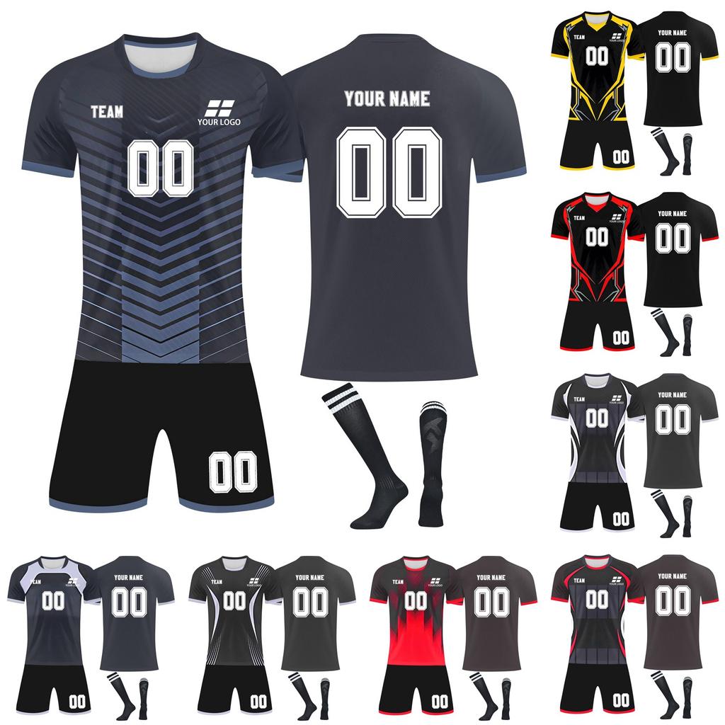 Personalised Shirts Kit Mens Girls With Name Number Custom Football Jerseys For Boys Training Suit