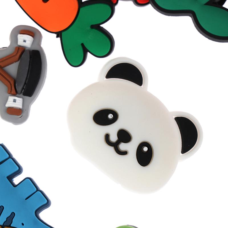 20 шт. случайный стиль DIY тапочки ПВХ милые мультяшные туфли шарм обувь пряжка