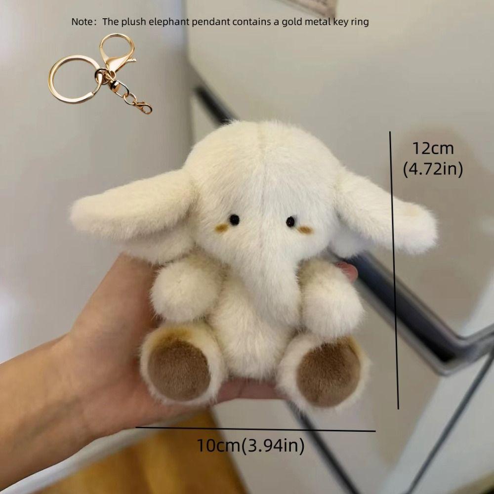 Милые плюшевые куклы сумка подвеска животное кулон пара аксессуары плюшевый слон брелок подарок
