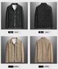 Men's Spring/Autumn Corduroy Lapel Jacket - Fashionable, Casual, Full-Print, Large Sizes Available.