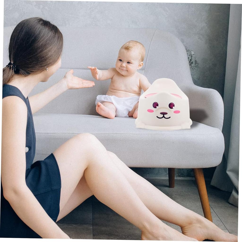 1pc Portable Potty Thicken Toilet for Travel Lightweight Design for Boys Girls Ergonomic Training Toilet for Home Use Gray Seal Color