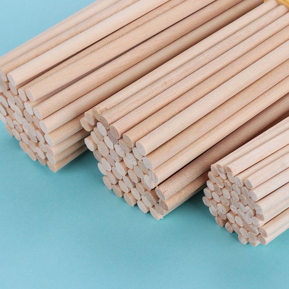 Gifts Building Model Homemade Educational Toys Round Wooden Rods Counting Stick Wooden Diy Craft