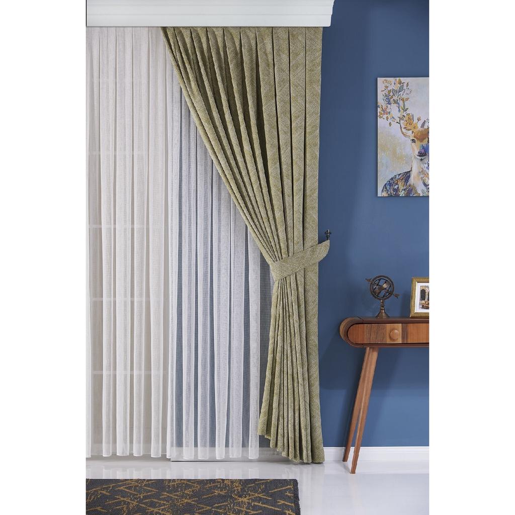 Синяя бирюзовая тонкая полосатая завеса с перекрестным квадратным узором Фоновая завеса Воздушная - Гофрированная - Пациент - Обмотка Вытяжка