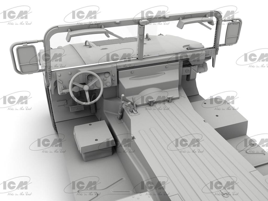 ICM American M1097A2 Humvee Пластиковая модель 35435 1/35 (Военная техника)