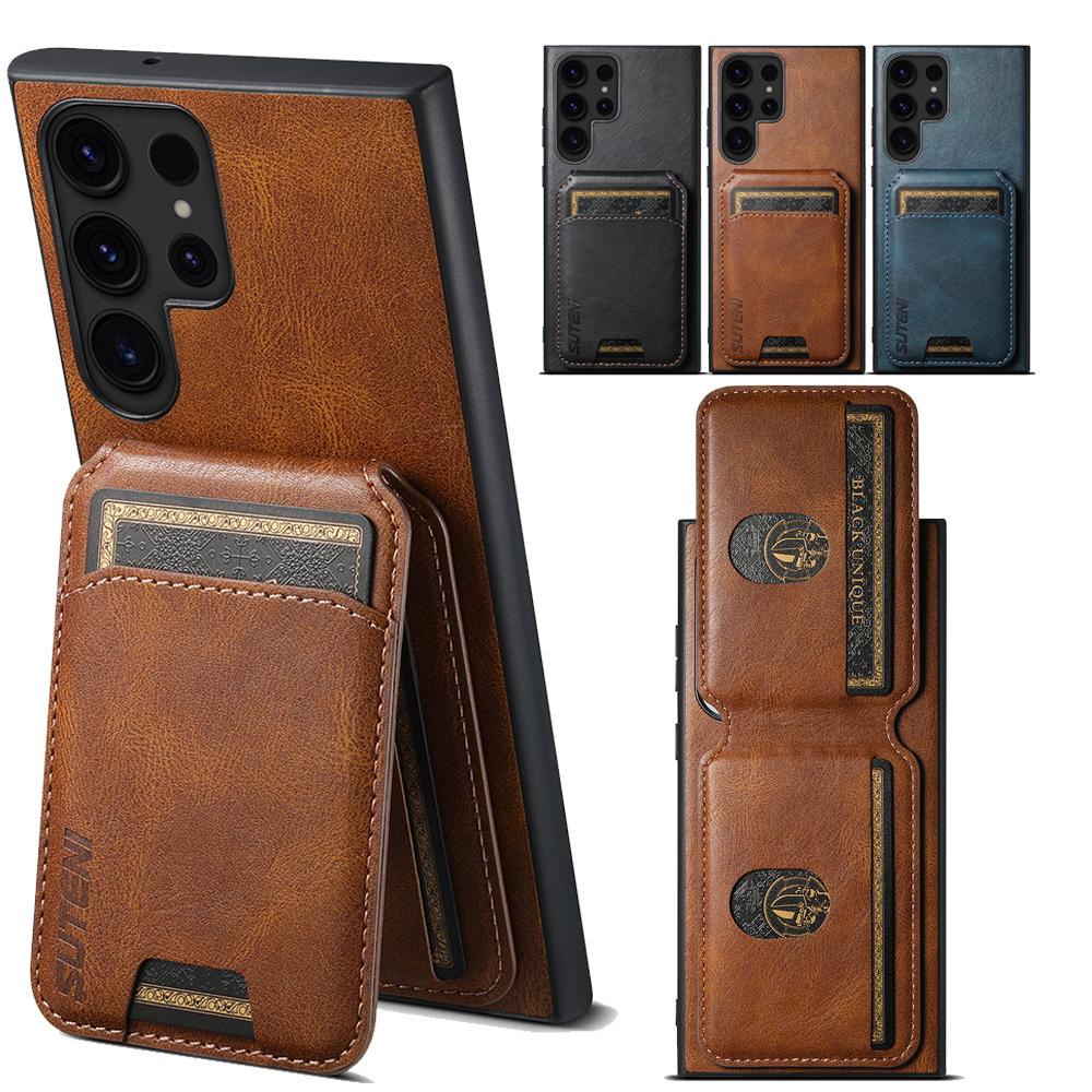 Многофункциональный кожаный чехол-книжка с магнитом для Samsung Galaxy S26 Ultra S25 Plus Ultra S24 S23 S22 Ultra Plus S21 Note20Ultra