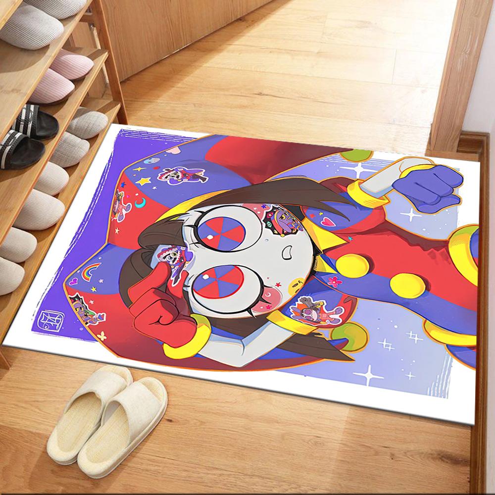 Digital Circus3 Square rugs are a great choice for living rooms, bedrooms, home décor, and as gifts.