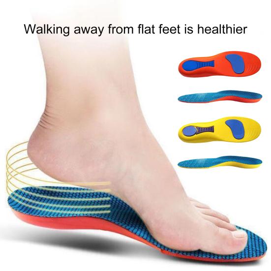 Flexible Insole Sweat Absorbing Sports Insole for Arch Support Fasciitis Relief Universal Breathable Orthopedic Insoles