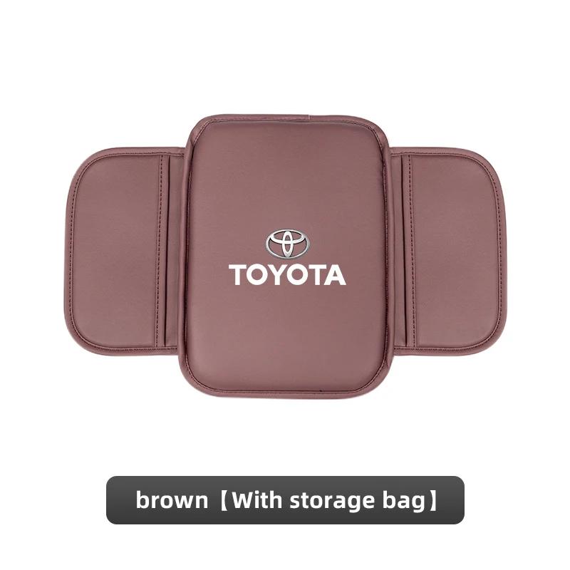 Горячие Для Toyota Для Toyota 2026 Новые Колпаки на Колеса Автомобильный Коврик на Подлокотник Центральная Консоль Кожаная Защитная Подушка Для Toyota Gazoo Racing TR
