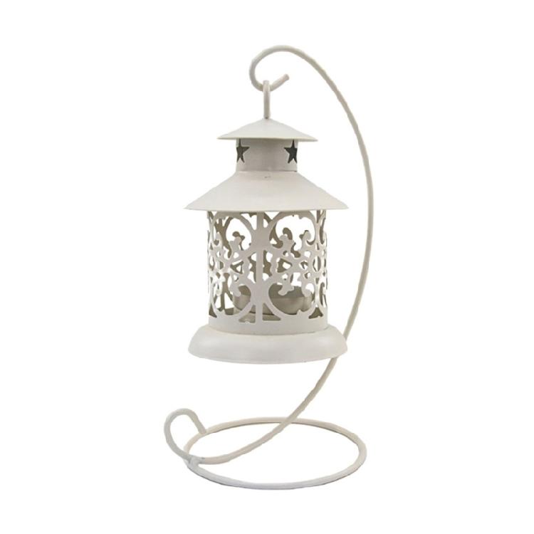 Elegant Cutout Metal Birdcage Hanging Lanterns Tealight Candle Holders With Rustproof Construction for Wedding Christmas
