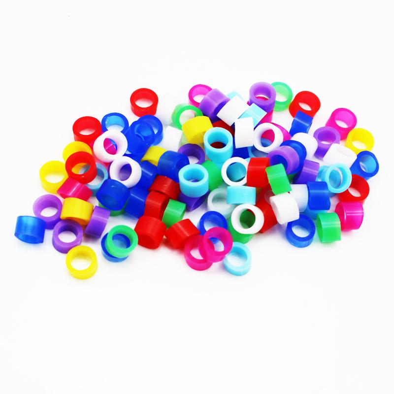 200 Pcs Bird Ring Leg Bands for Parrot Finch Canary Gouldian Diameter 3mm 4mm 5mm Bird Foot Ring Color Random Delivery