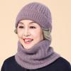 Middle Aged Mother Hat Winter Lady Warm Cold Old Lady Grandma Knitted Wool Hat Autumn and Winter