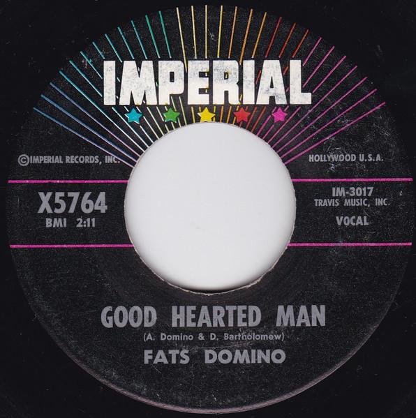 7-дюймовая пластинка FATS DOMINO - Good Hearted Man / Let The Four Win X5764 Imperial 1961 США Рок Б/у