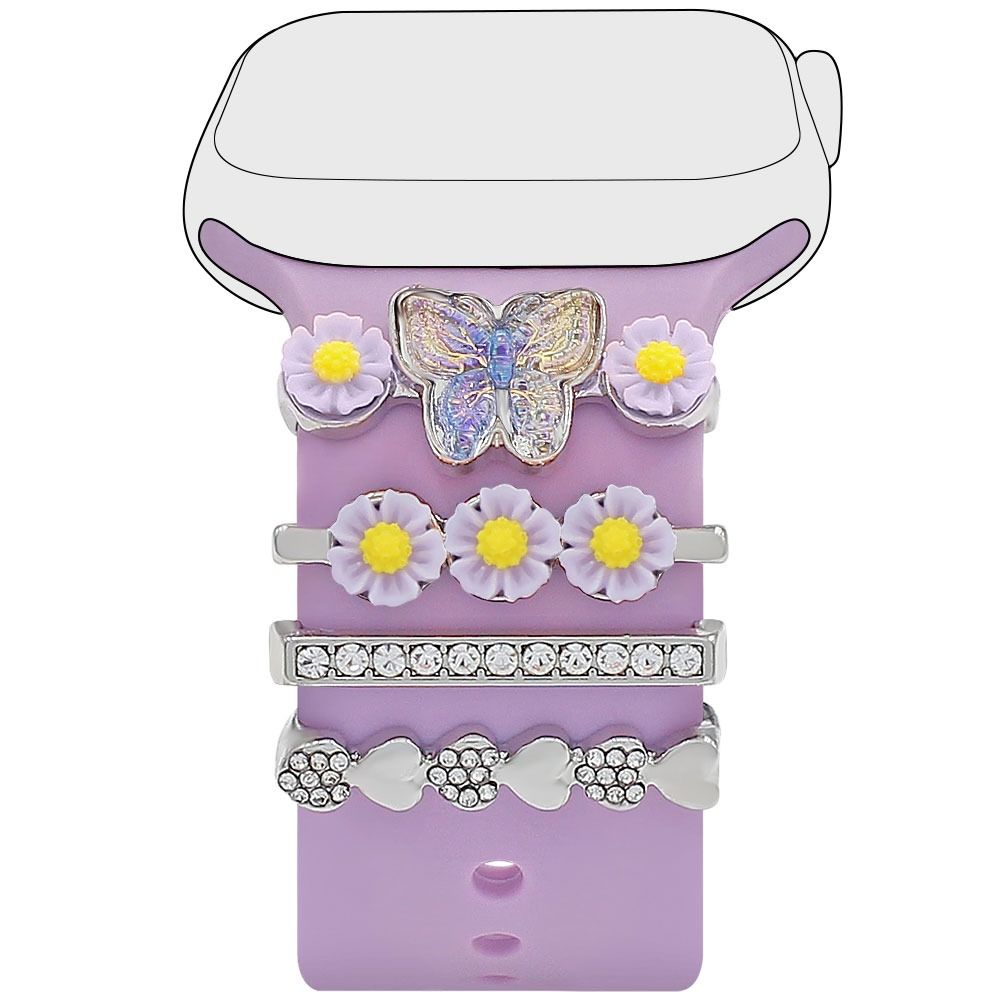 Ювелирный ремешок, декоративное кольцо, ремешок для часов, орнамент, новые металлические подвески для Apple Watch, ремешок для часов