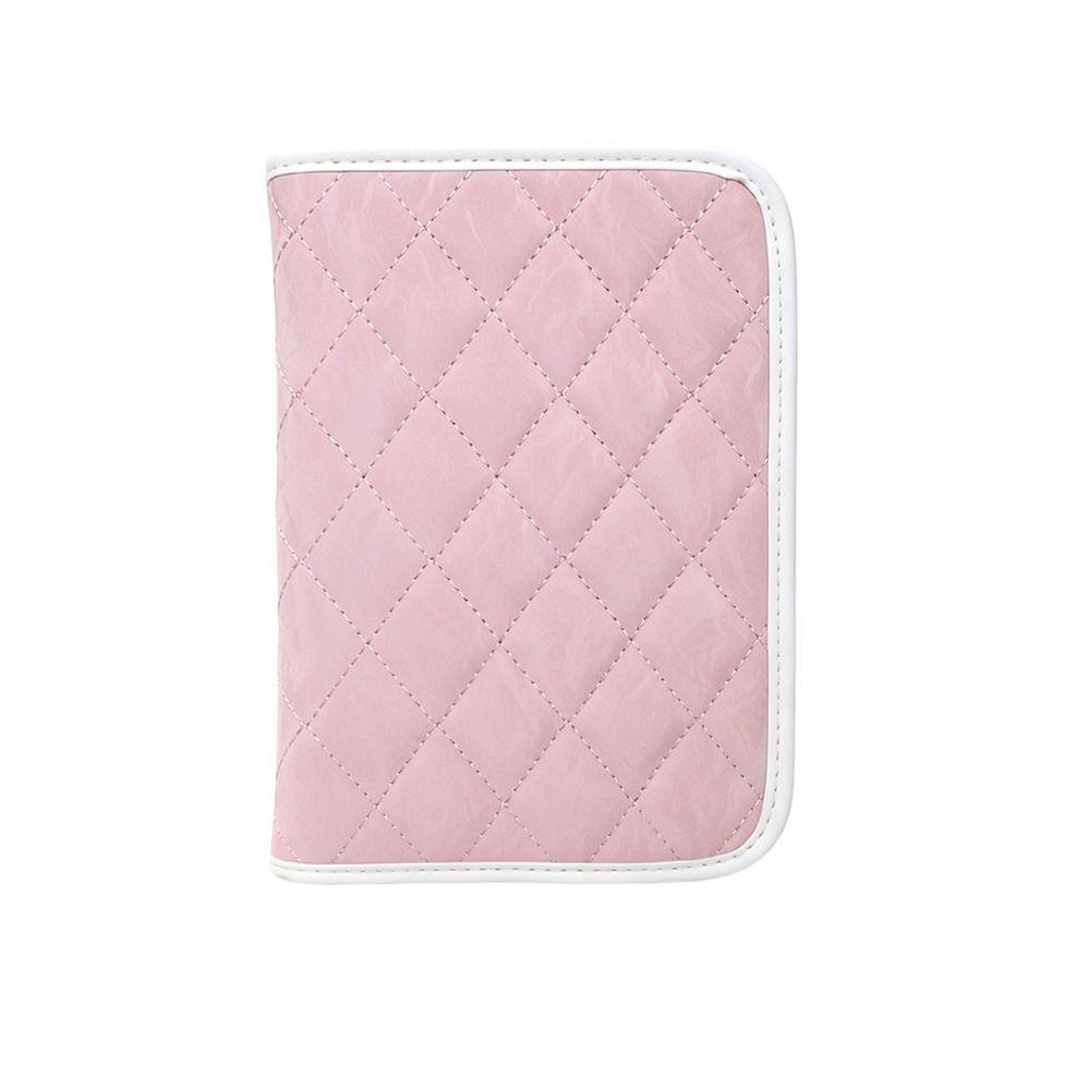 Clear Pockets Jewelry Storage Book PU Leather Necklace Binder Display Travel Organization