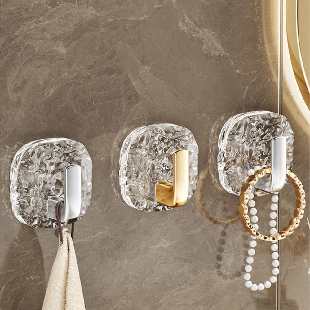 4 шт. Прозрачные крючки для ванной самоклеящиеся вешалки для полотенец и одежды органайзер для двери