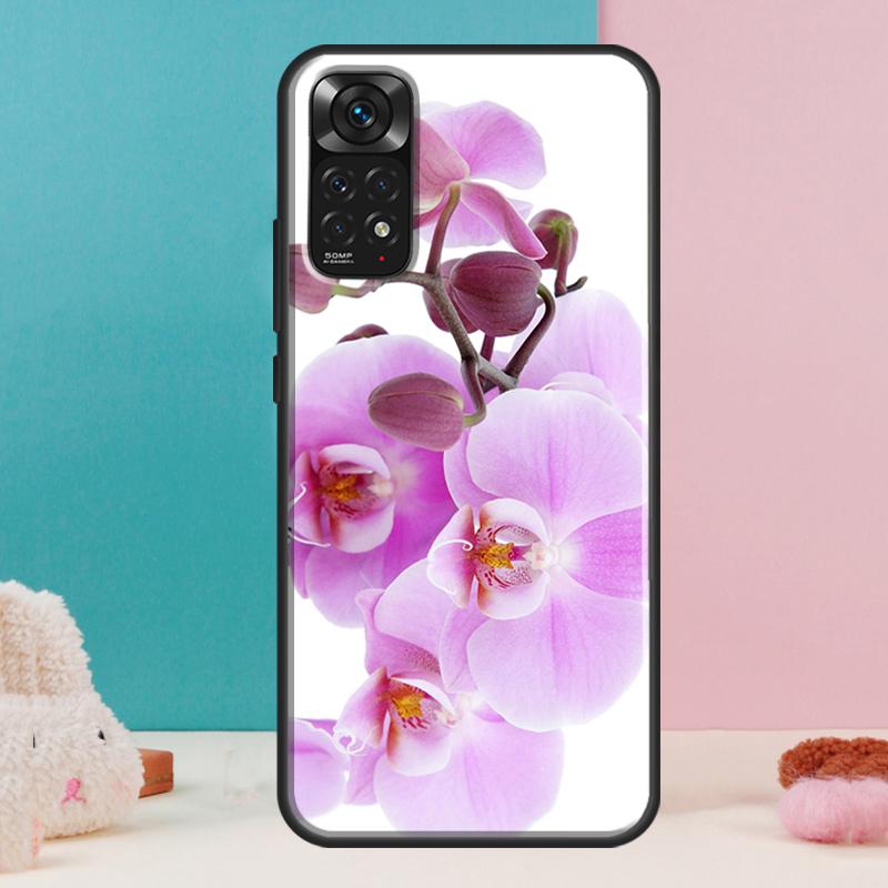 Цветной чехол с цветами орхидеи для Xiaomi Redmi Note 13 12 Pro 14 11 9 10 9S 10S 11S 12S Redmi 14C 13C 10C 12C