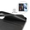 For iPhone 17 Pro Max Case Stand Wallet Litchi Texture Leather Flip Phone Cover with Strap