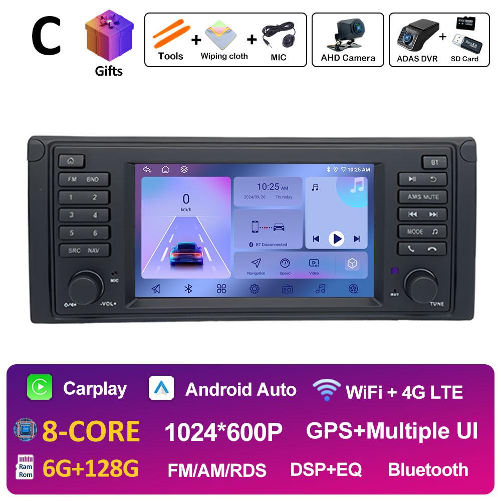 For BMW E39 GPS Navigation Wireless Carplay Autoradio 2.5D Touch Screen Car Video Radio Multimedia Player Android Auto Head Unit