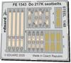 Eduard 1/48 Do217K Stainless Steel Seatbelt (for ICM) Plastic Model Parts EDUFE1543 (Airplane)