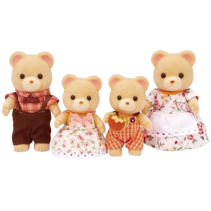 Миниатюрные фигурки - SYLVANIAN FAMILIES - Семья Медведей - 4 подвижных и тщательно одетых персонажа