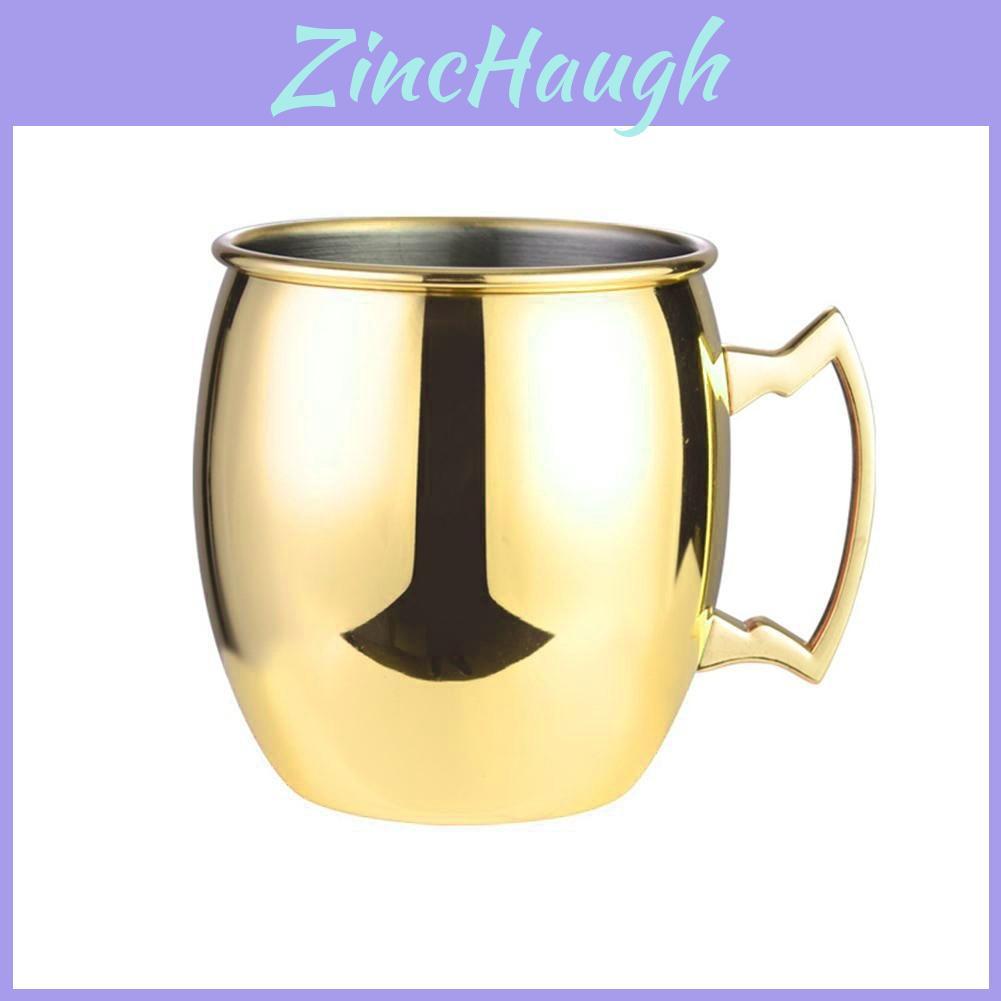 Brass Moscow Mule Mug Stainless Steel Elegant Beer Cup With Colorchanging Finish For Bar Use