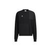 Originals Trefoil CNY Pattern Print Sport Crew Neck Sweatshirt Men Tops Black HC0565