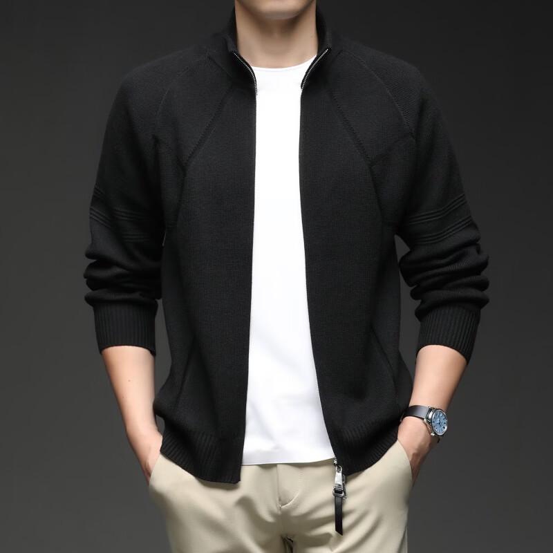 Pierre Cardin Men's Thermal Fleece-Lined Zipper Cardigan